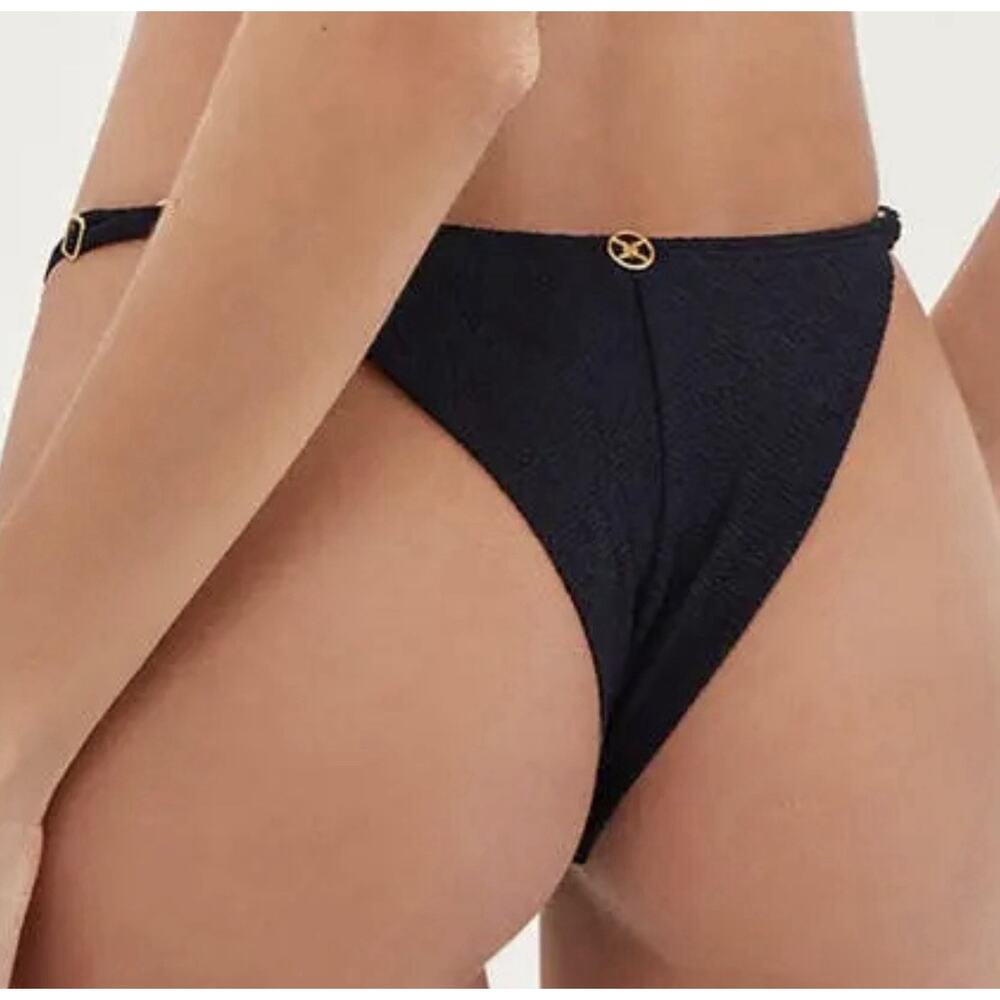 NWT ViX Women's Paula Hermanny Firenze Rafa Cheeky Bottom BLACK Size Med (AA18) - Picture 2 of 4